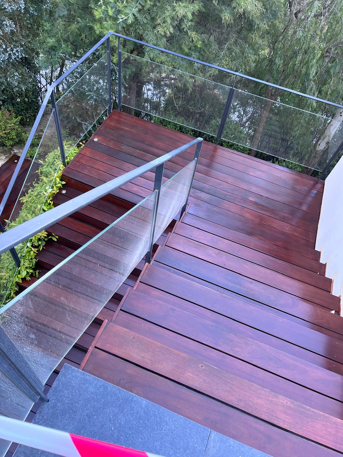 Escalier de terrasse bois